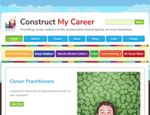 Tablet Screenshot of constructmycareer.com.au